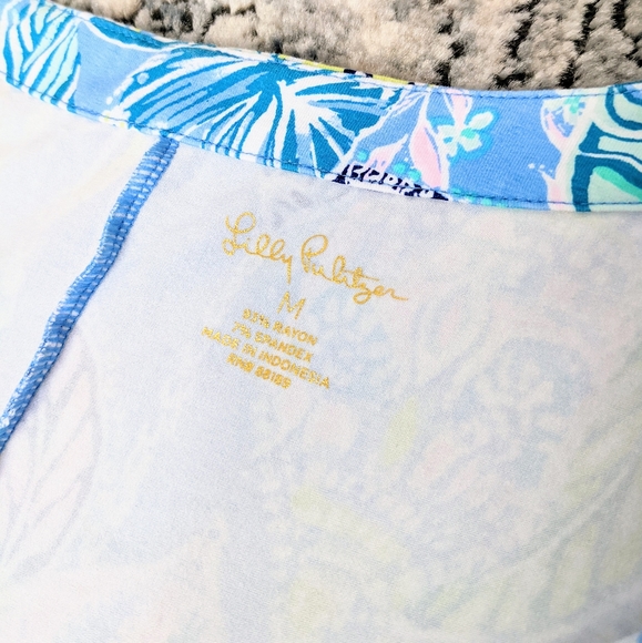 Lilly Pulitzer UPF 50+ SOPHILETTA DRESS Blue Peri Lapis Lanterns - Picture 11 of 12